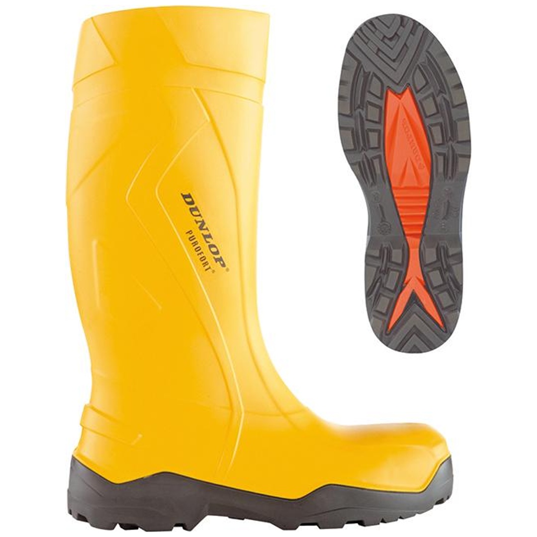 Dunlop Sicherheitsgummistiefel Purofort+ full safety S5 SRC Gr. 46 gelb