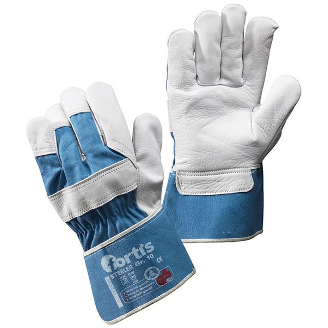 Fortis Rindvolllederhandschuh Steeler, Gr. 9 244165