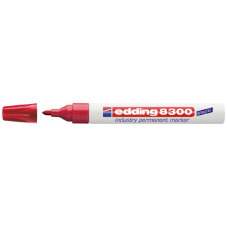 Edding Industrie-Permanentmarker 8300 rot Strich-B.1,5-3mm Rundspitze