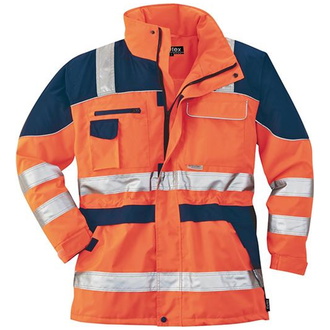 Scheibler Warnschutzparka Gr. S orange/marine