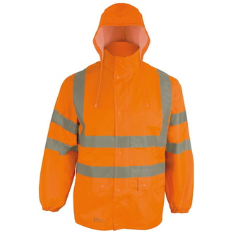 Prevent Warnschutz Regenjacke RJO Gr. M orange