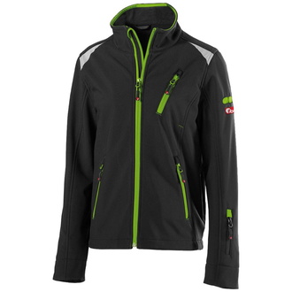 Fortis Softshelljacke Kinder PERFORMANCE 24 Gr. 98-104 schwarz/grün