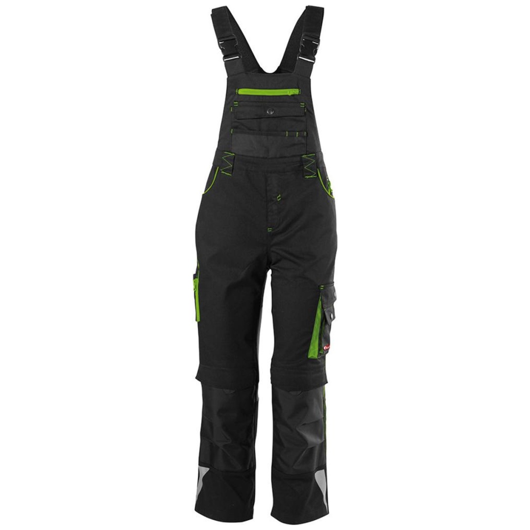 Fortis Latzhose Kinder PERFORMANCE 24 Gr. 146-152 schwarz/grün