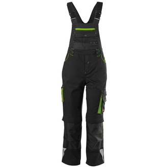 Fortis Latzhose Kinder PERFORMANCE 24 Gr. 110-116 schwarz/grün