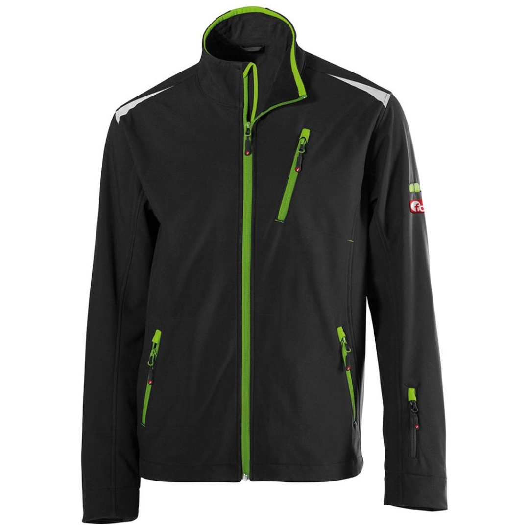 Fortis Softshelljacke Herren PERFORMANCE 24 Gr. S schwarz/grün