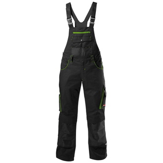 Fortis Latzhose Herren PERFORMANCE 24 Gr. 52 schwarz/limette