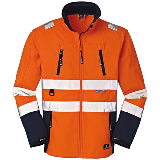 BIG Warnsoftshelljacke Pittsburgh Gr. M orange-navy