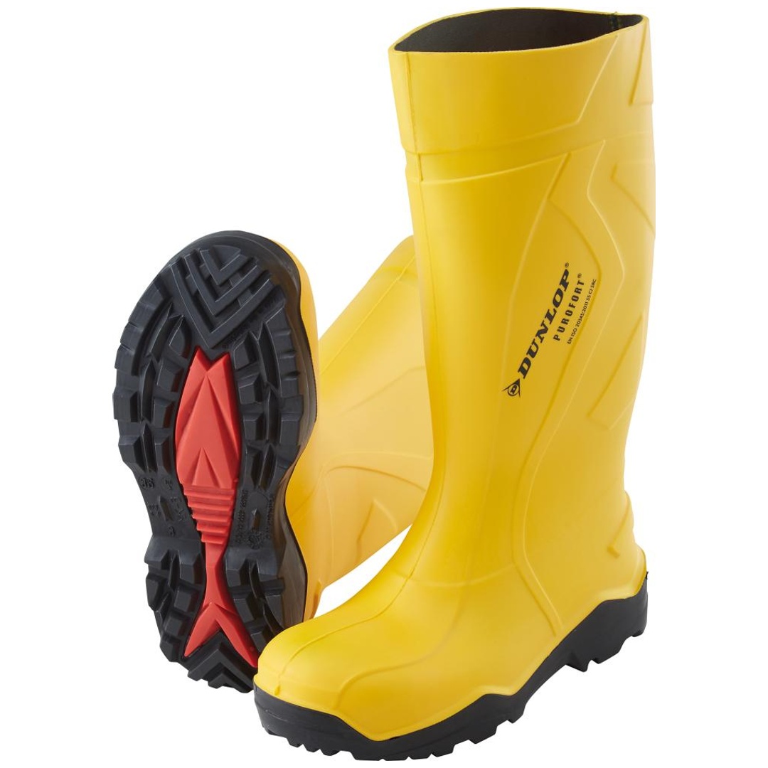 Dunlop Sicherheitsgummistiefel Purofort+ full safety S5 SRC Gr. 49/50 gelb