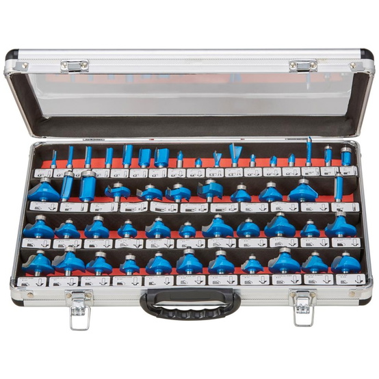 FISCH-Tools Oberfräserkassette 50-tlg. im Alukoffer - 1