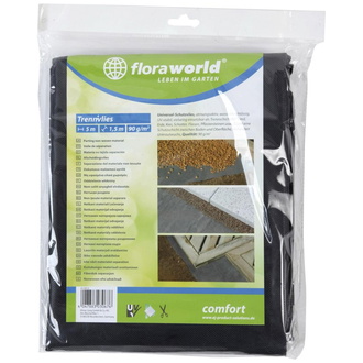 floraworld Unkrautvlies 1x5m 90g/qm dunkelgrau