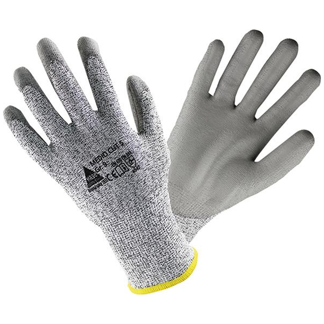 Hase Schnittschutzhandschuh Medio Cut5,PU-beschichtet, Gr. 9