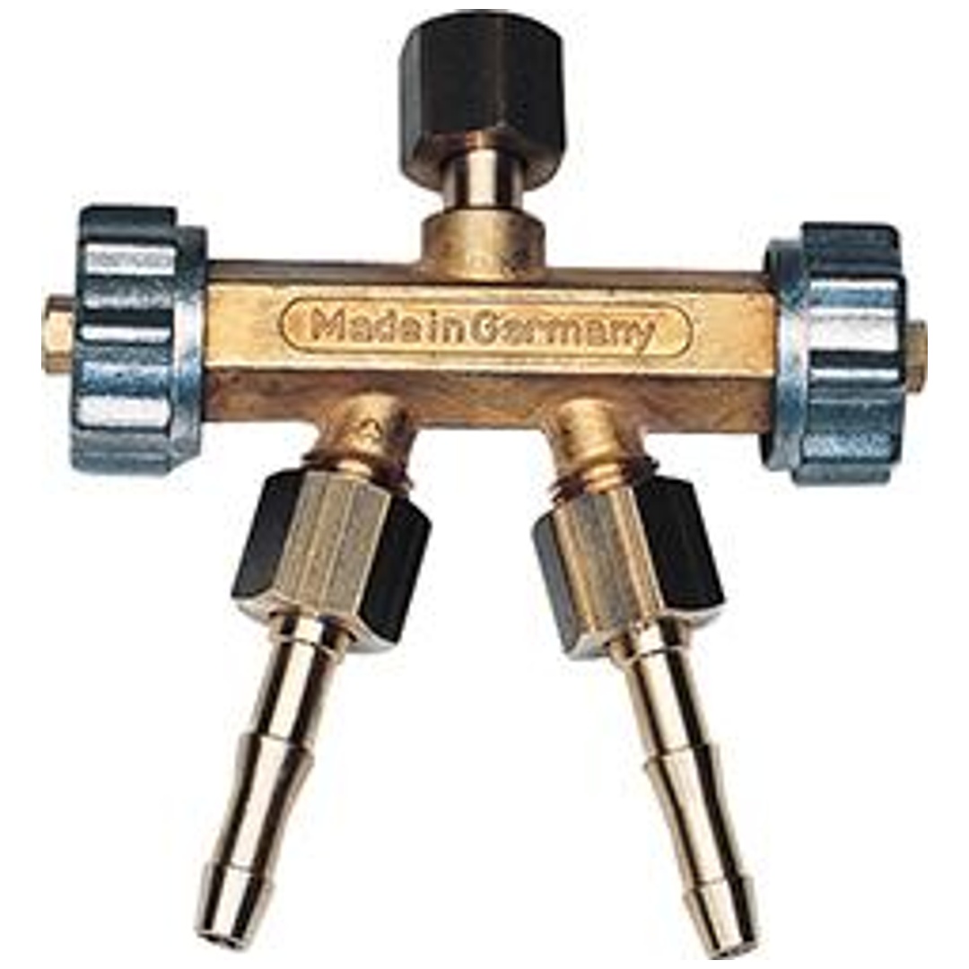 Doppelabzweigventil Brenngas G3/8L