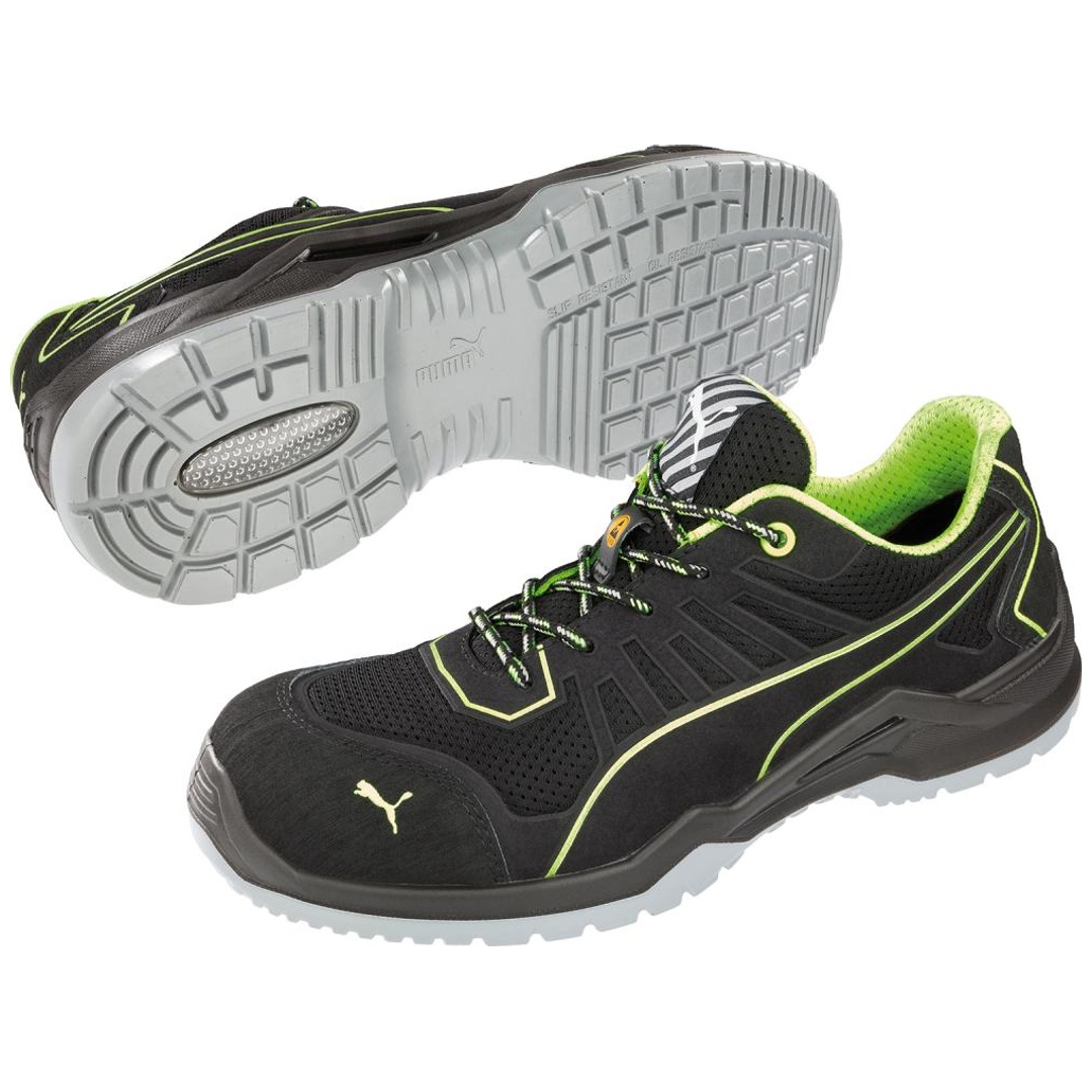 Puma Safety Puma Sicherheitsschuh FUSE TC LOW S1P ESD SRC 644210 Gr. 47 schwarz/grün