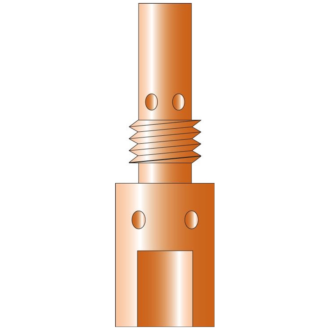 Gasdüsenträger M6-35 mm MB25