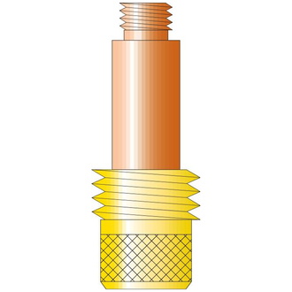 Spannhülsengehäuse Gaslinse D:4,0,45V28