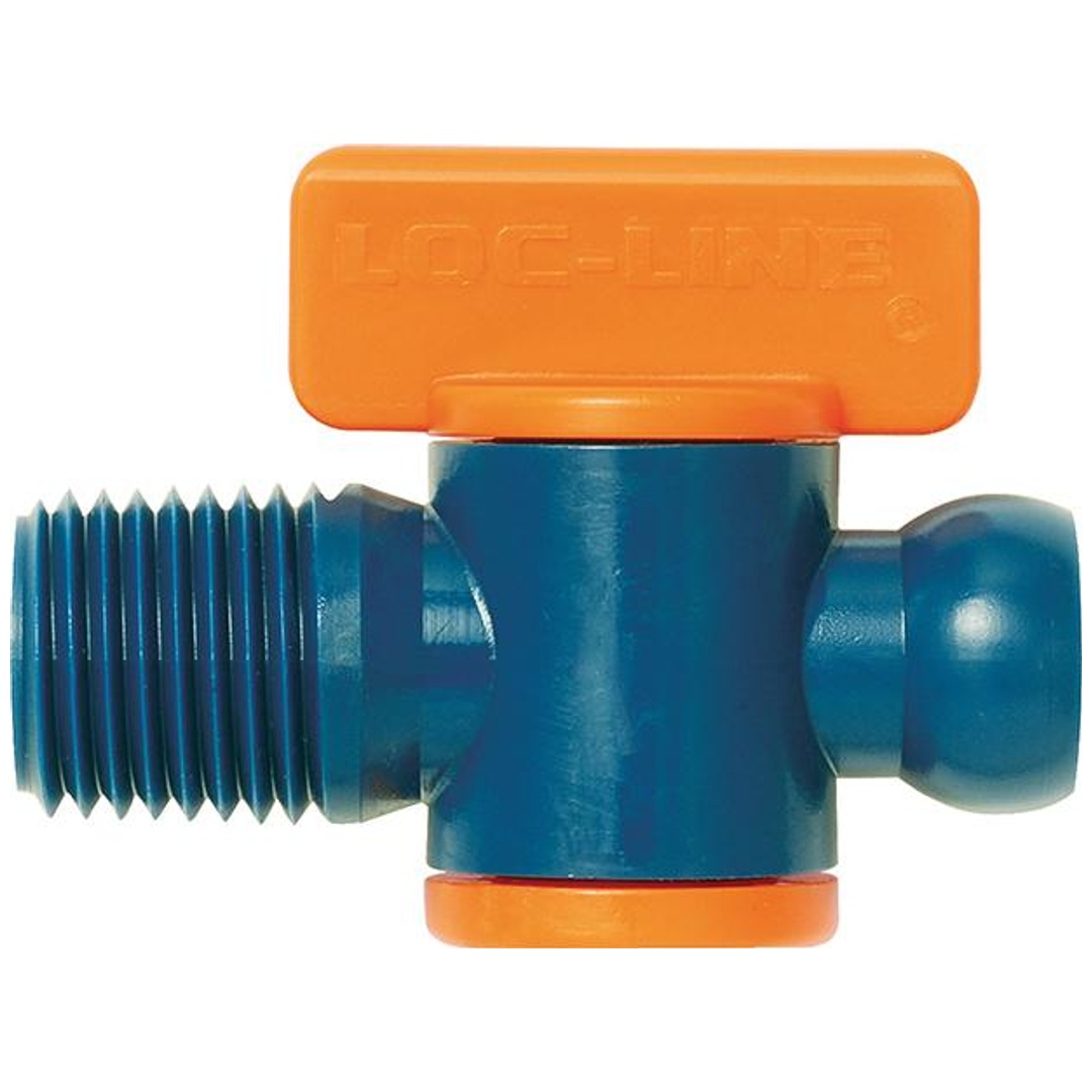 IBT Kühlmittel-Abstellhahn LOC-LINE 1/4 NPT AG. 2-tlg.