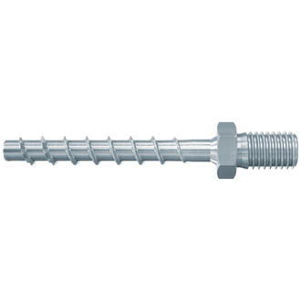 Fischer Betonschraube UltraCut FBS II 6 x 55 mm, Außensechskant/Gewindekopf, Stahl verzinkt, Außensechskant, SW 10