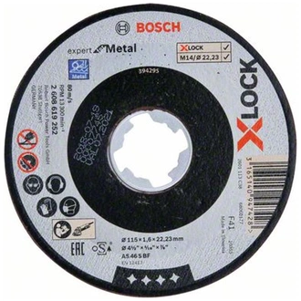 Bosch X-LOCK Expert for Metal 115 x 1,6 x 22,23 Trennscheibe gerade