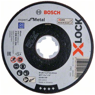 Bosch X-LOCK Expert for Metal 125 x 1,6 x 22,23 Trennscheibe gerade