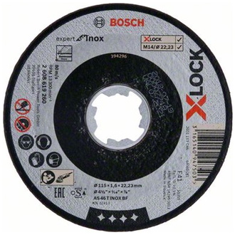 Bosch X-LOCK Expert for Inox 115 x 1,6 x 22,23 Trennscheibe gerade