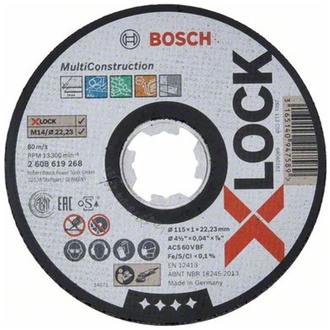 Bosch X-LOCK Multi Material 115 x 1 x 22,23 Trennscheibe gerade