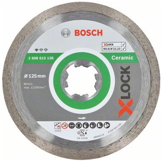 Bosch X-LOCK Diamanttrennscheibe Standard for Ceramic 125 x 22,23 x 1,6 x 7