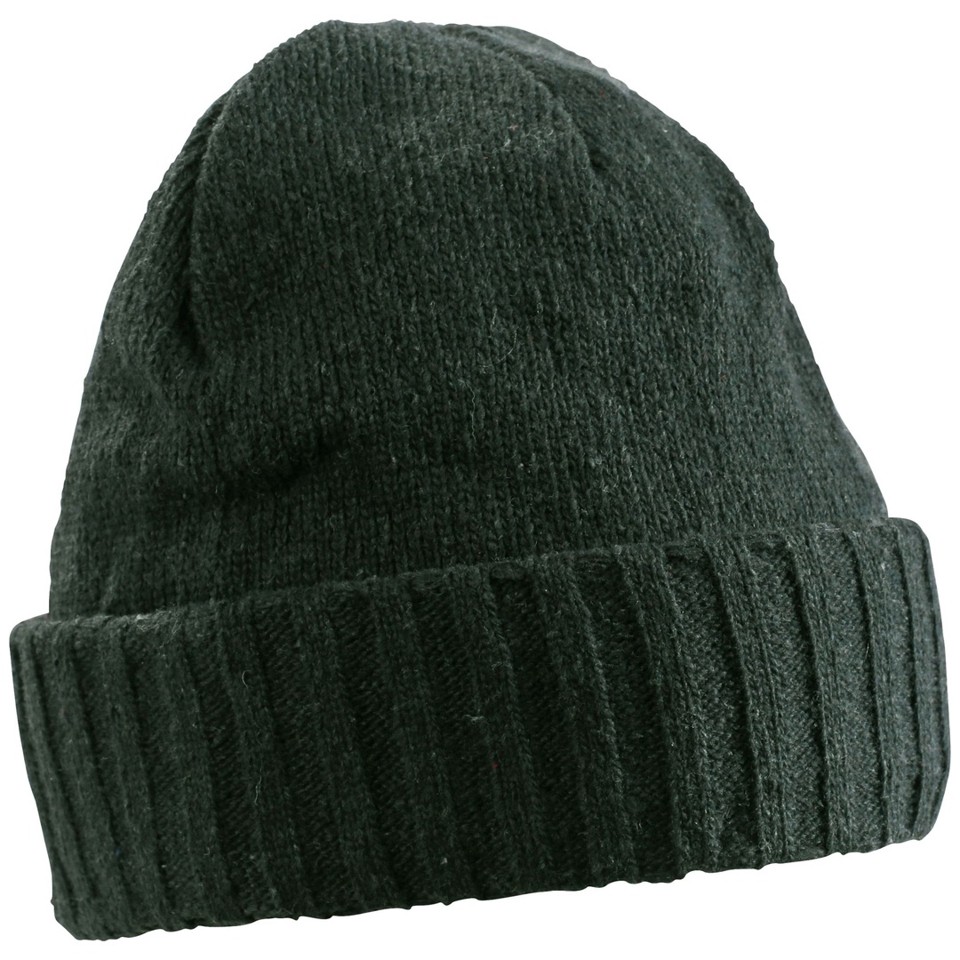 myrtle beach Elegante Strickmütze mit Krempe MB7979 Gr. one size racing-green