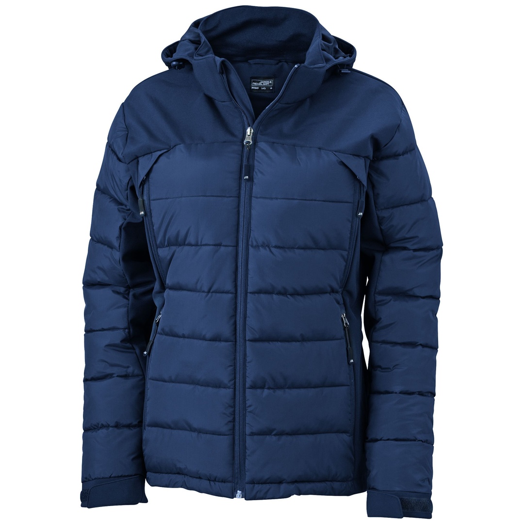 James & Nicholson Ladies Outdoor Hybrid Jacket JN1049 Gr. L navy