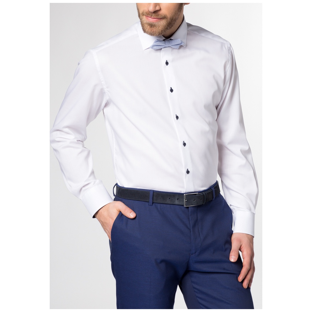 Eterna Hemd Oxford Modern Fit 1/1 Arm ÄL: Standard (65cm) 8100-00-X13K Gr. 45 weiß