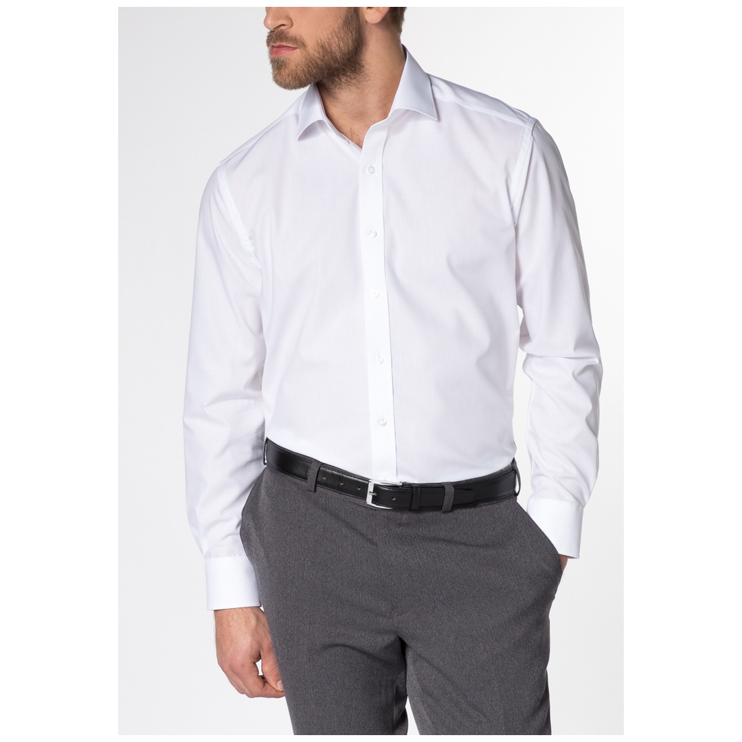 Eterna Hemd Uni Popeline Modern Fit ÄL 65cm 1100-00-X18K Gr. 40 weiß