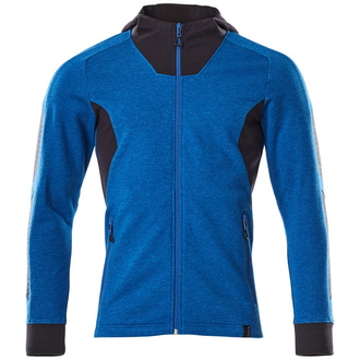 Mascot Kapuzensweatshirt ACCELERATE mit Reißverschluss, moderne Passform Gr.XS azurblau/schwarzblau