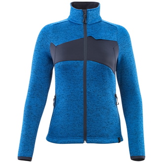 Mascot ACCELERATE Strickpullover mit Reißverschluss, Damenpassform 18155 Gr. S azurblau/schwarzblau