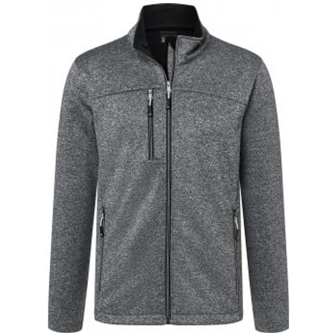 James & Nicholson Daiber Mens Softshell Jacket Gr. 3XL dark-melange/black