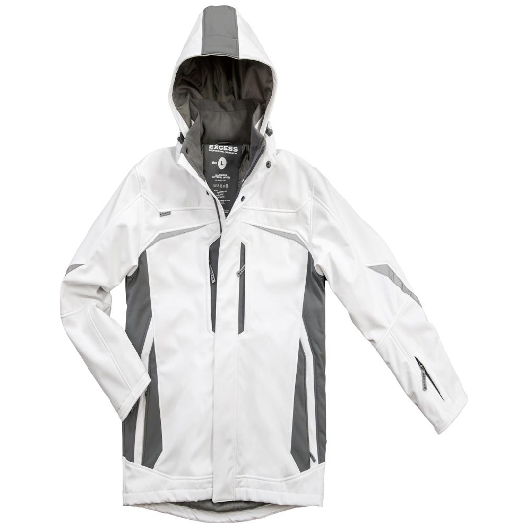 Excess Soft-Shell Winterjacke, Gr.2XL white-grey