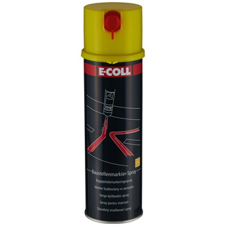 E-COLL Baustellenmarkierspray 500 ml gelb