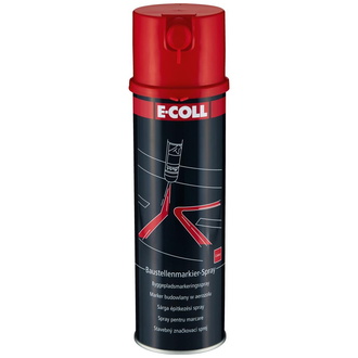 E-COLL Baustellenmarkierspray 500 ml rot