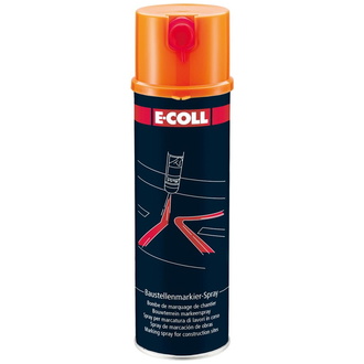 E-COLL Baustellenmarkierspray 500ml orange