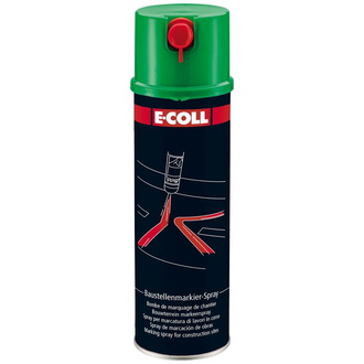 E-COLL Baustellenmarkierspray 500ml grün