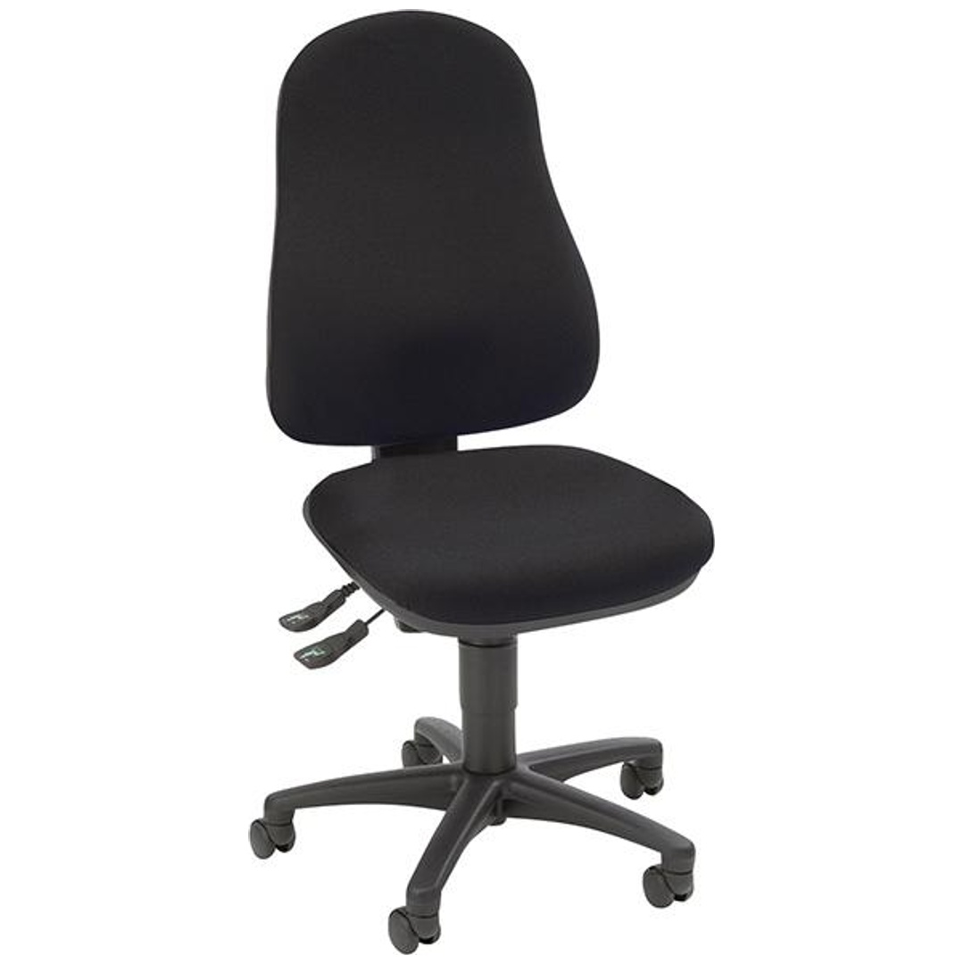 Office chair Topstar Point 60 without armrests, Black/Black, New, Ergonomic chair - ideal for flexible working