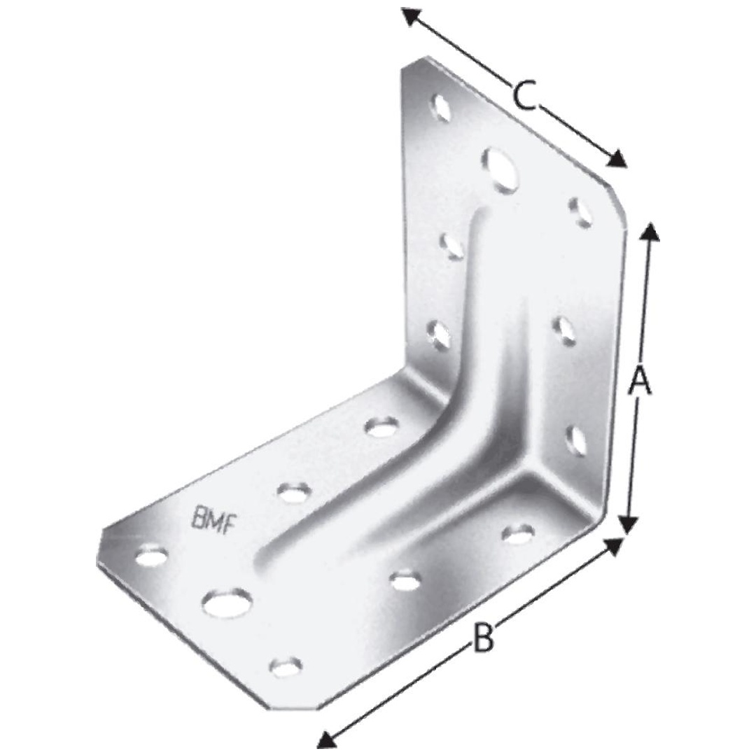 Simpson Lochplattenwinkel ACR7015, 70 x 70 x 55 x 1,5 mm, feuerverzinkt