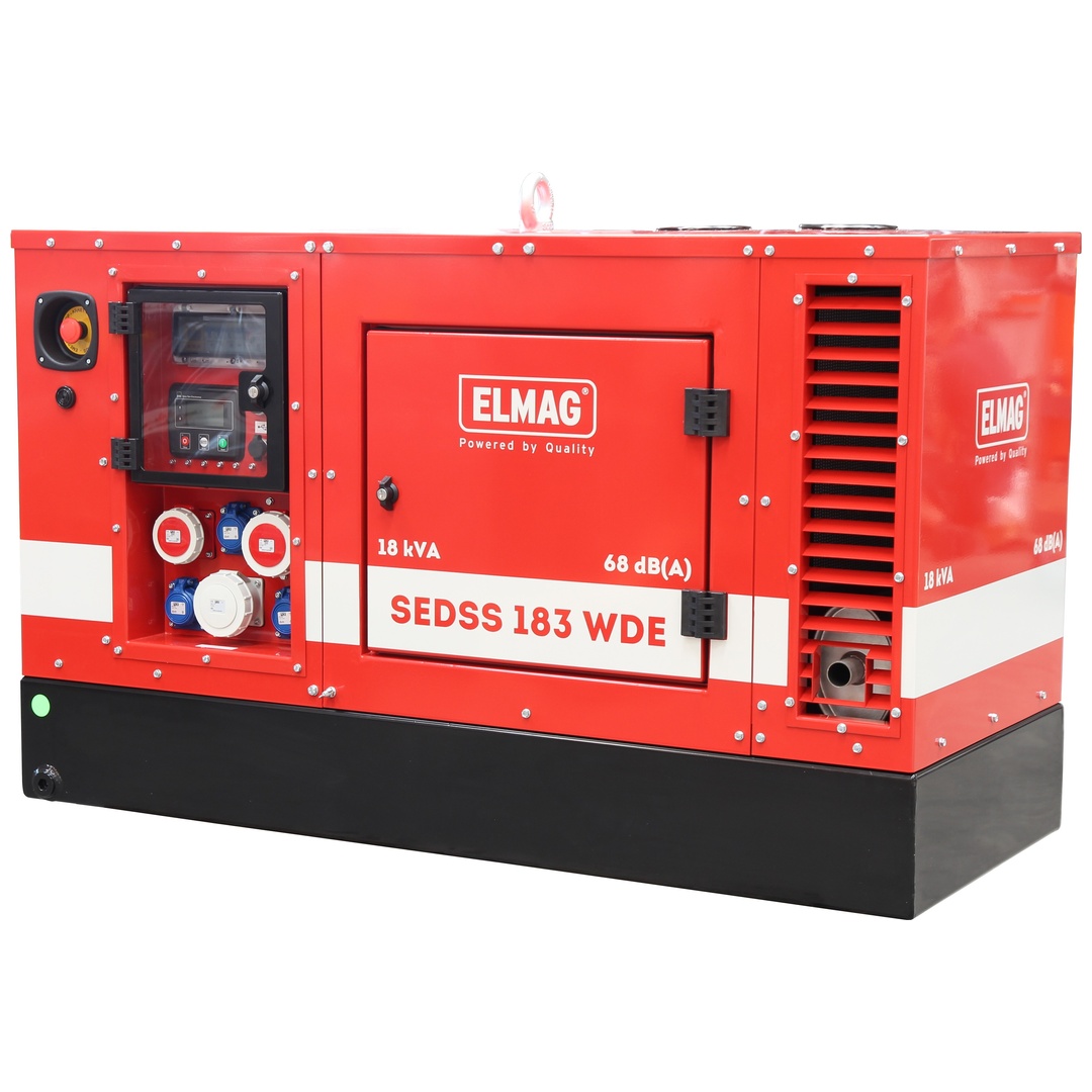 ELMAG Stromerzeuger SEDSS 183WDE-IT/TN - Stage 5, mit KUBOTA D1105 Motor (super-schallgedämmt)