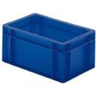 LA-KA-PE Transport-Stapelkasten B300xT200xH145 mm, blau, geschlossen ohne Griffloch