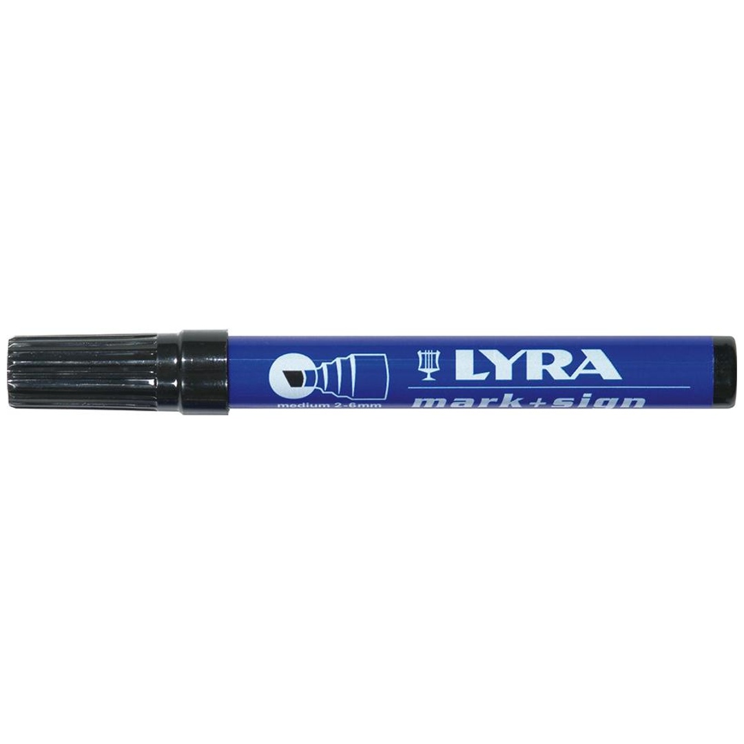 Lyra Filzschreiber schwarz 1112-6 mm Keilspitze