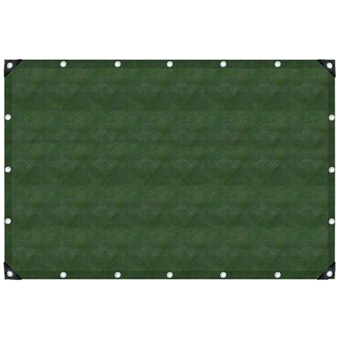 Gewebeplane oliv 3x4 m, UV-stabil, Ösen 50 cm