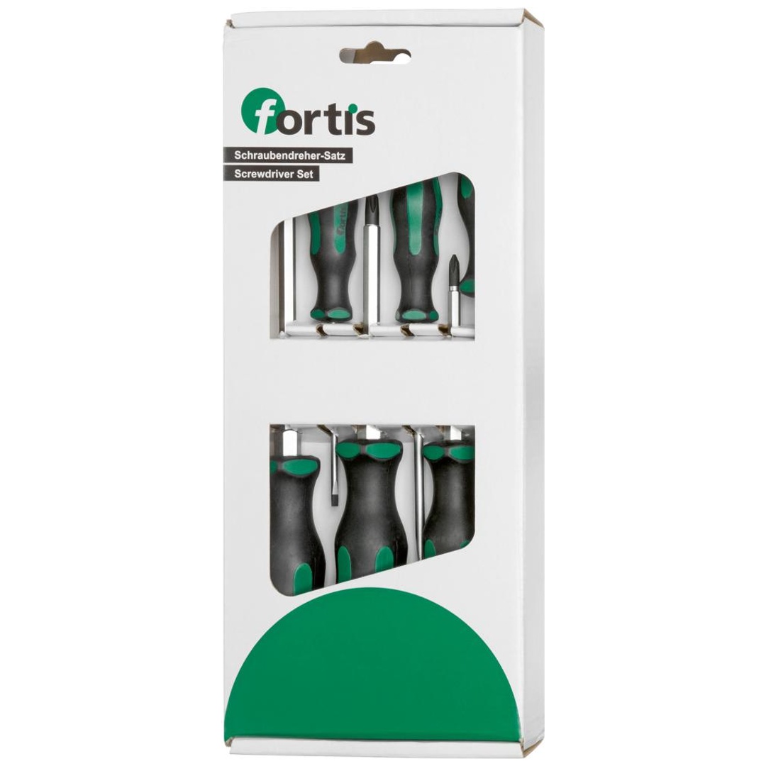 Fortis Schraubendr-Stz 6tlg PZ Schlagk.