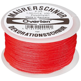 Overmann Maurerschnur PE 1,0 mm 100 m rot