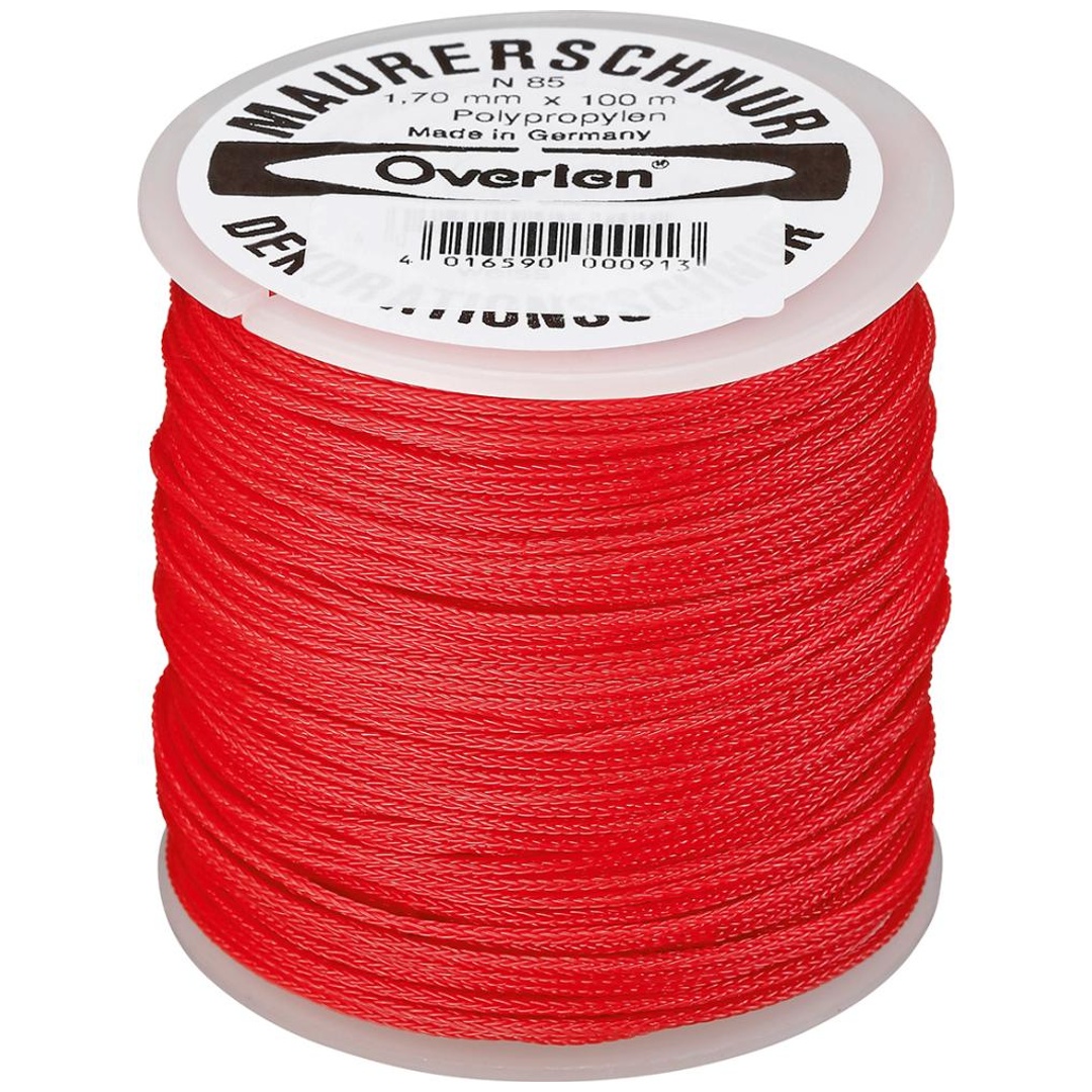 Overmann Maurerschnur PE 1,7mm 100m rot