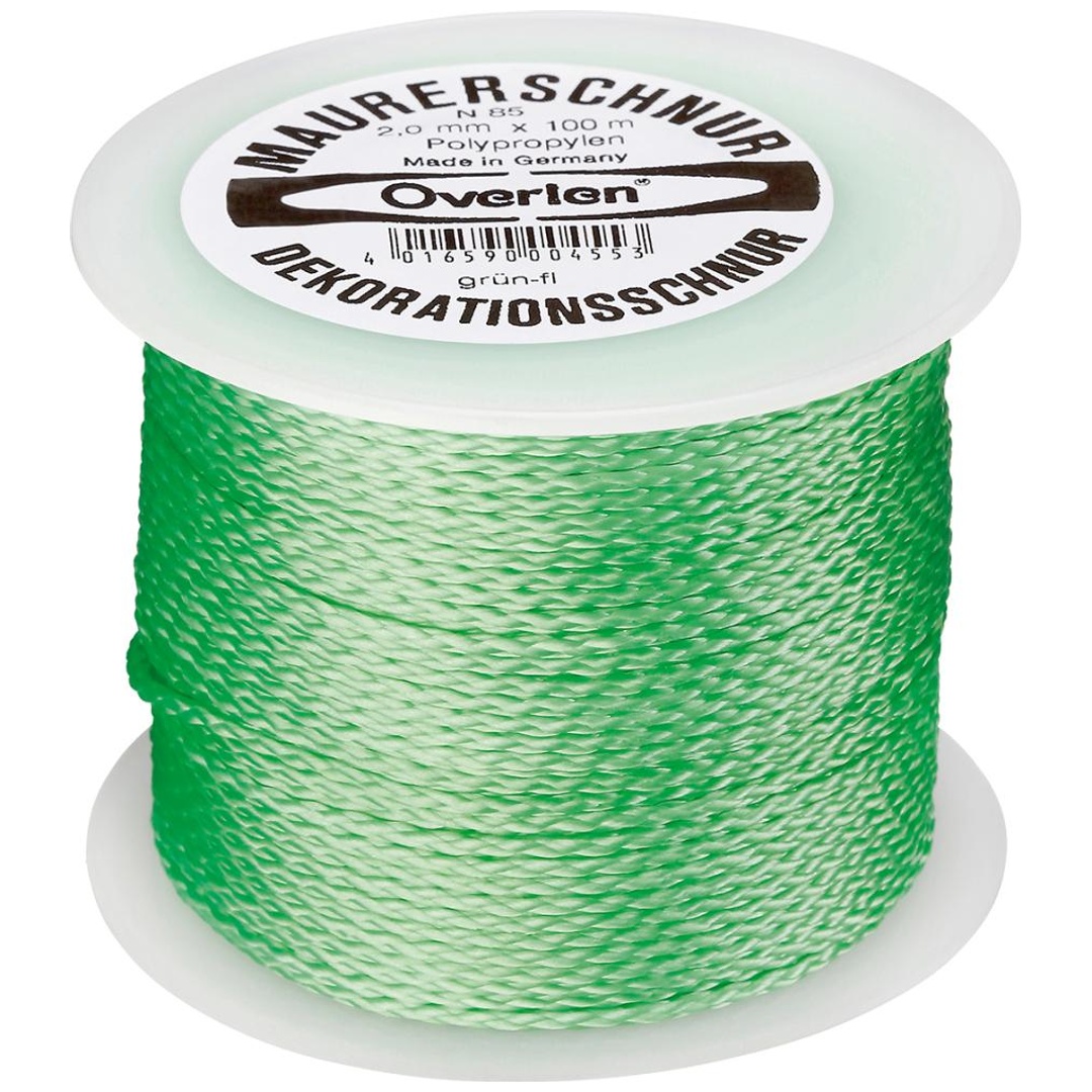 Overmann Polypropylen-Schnur, 2,0 mm 100 m grün-fluoreszierend