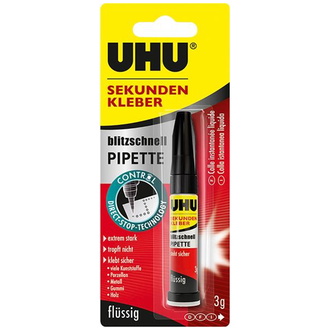 UHU Sekundenkleber blitz-schnell 3g PIPETTE