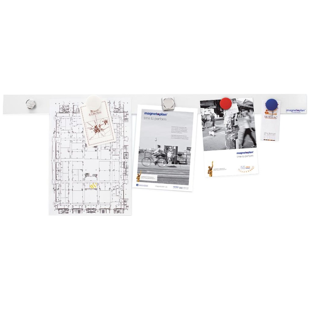 magnetoplan Bande aimantée 16151 (L x l) 100 cm x 5 cm blanc
